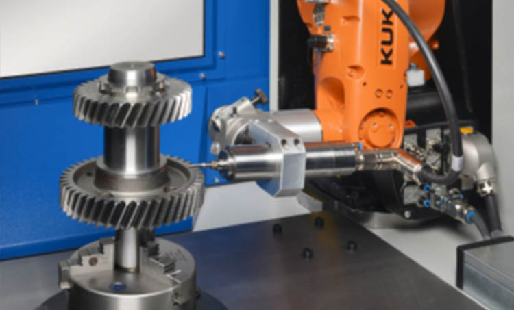 機器人齒輪驅(qū)動軸倒角去毛刺